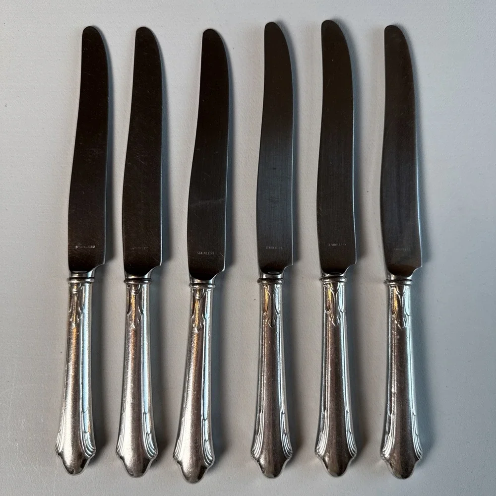 Gorham Silver Plate LADY CAROLINE Dinner Knives 1933 9-1/4